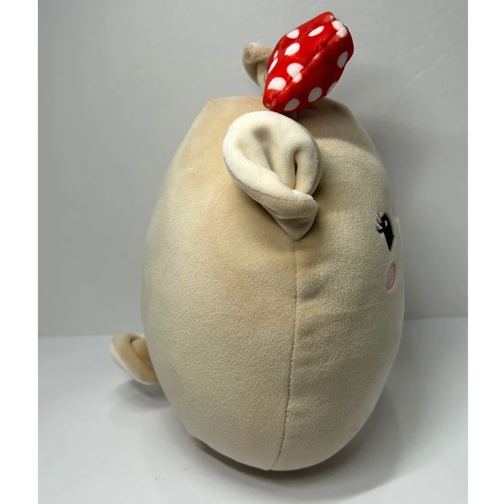 Squishmallows Rudolph Red Nosed Reindeer‎ Clarice Plush Bow Cute Small Toy 9